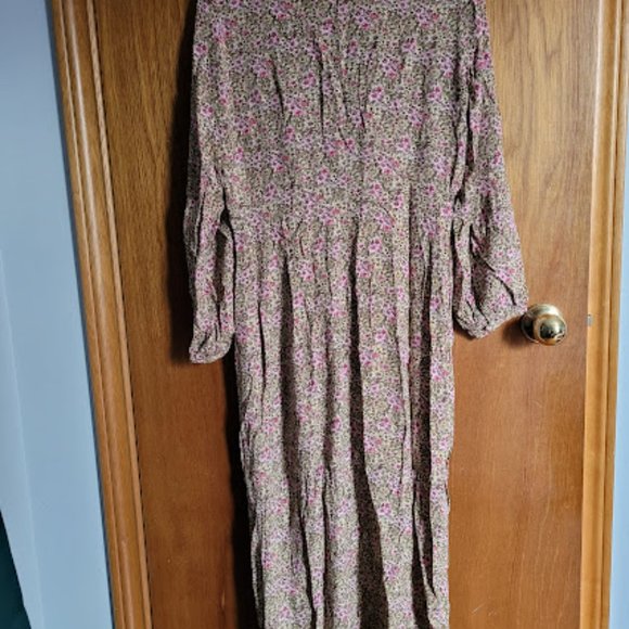 H&M Spring floral Wrap-front Dress xs - Picture 5 of 6